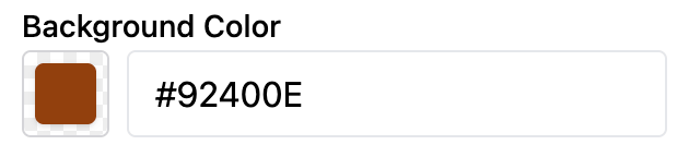 Color setting type preview