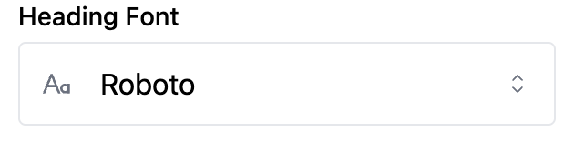 Font setting type preview