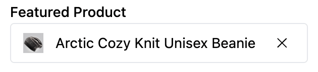 Product setting type preview