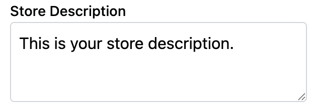 Textarea setting type preview